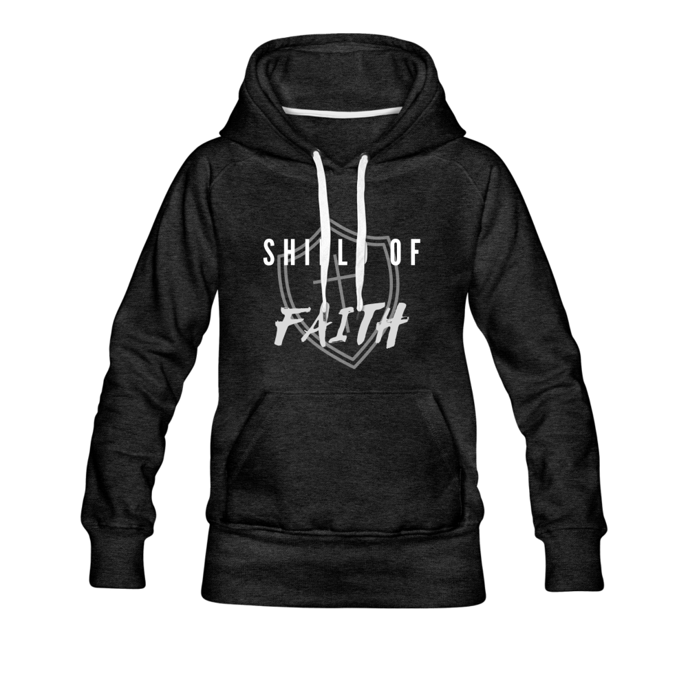 Shield of Faith Women’s Premium Hoodie - charcoal gray