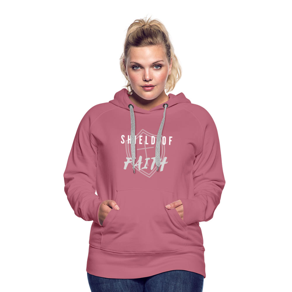 Shield of Faith Women’s Premium Hoodie - mauve