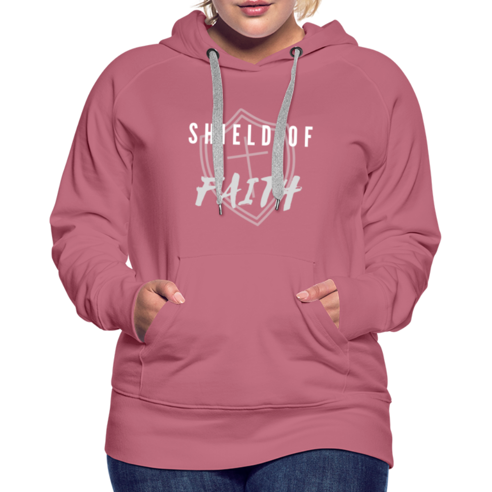Shield of Faith Women’s Premium Hoodie - mauve