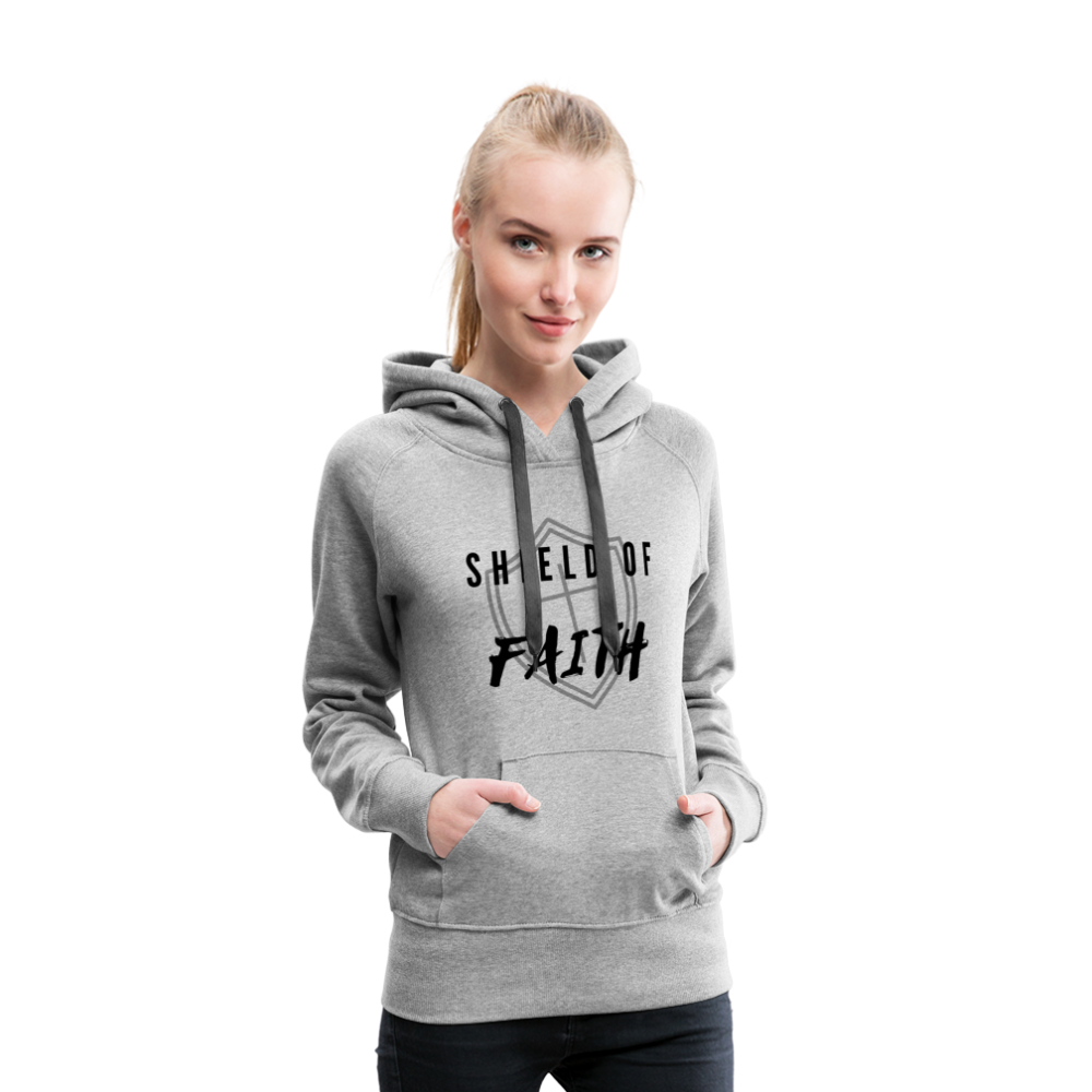 Shield of Faith Women’s Premium Hoodie - heather gray