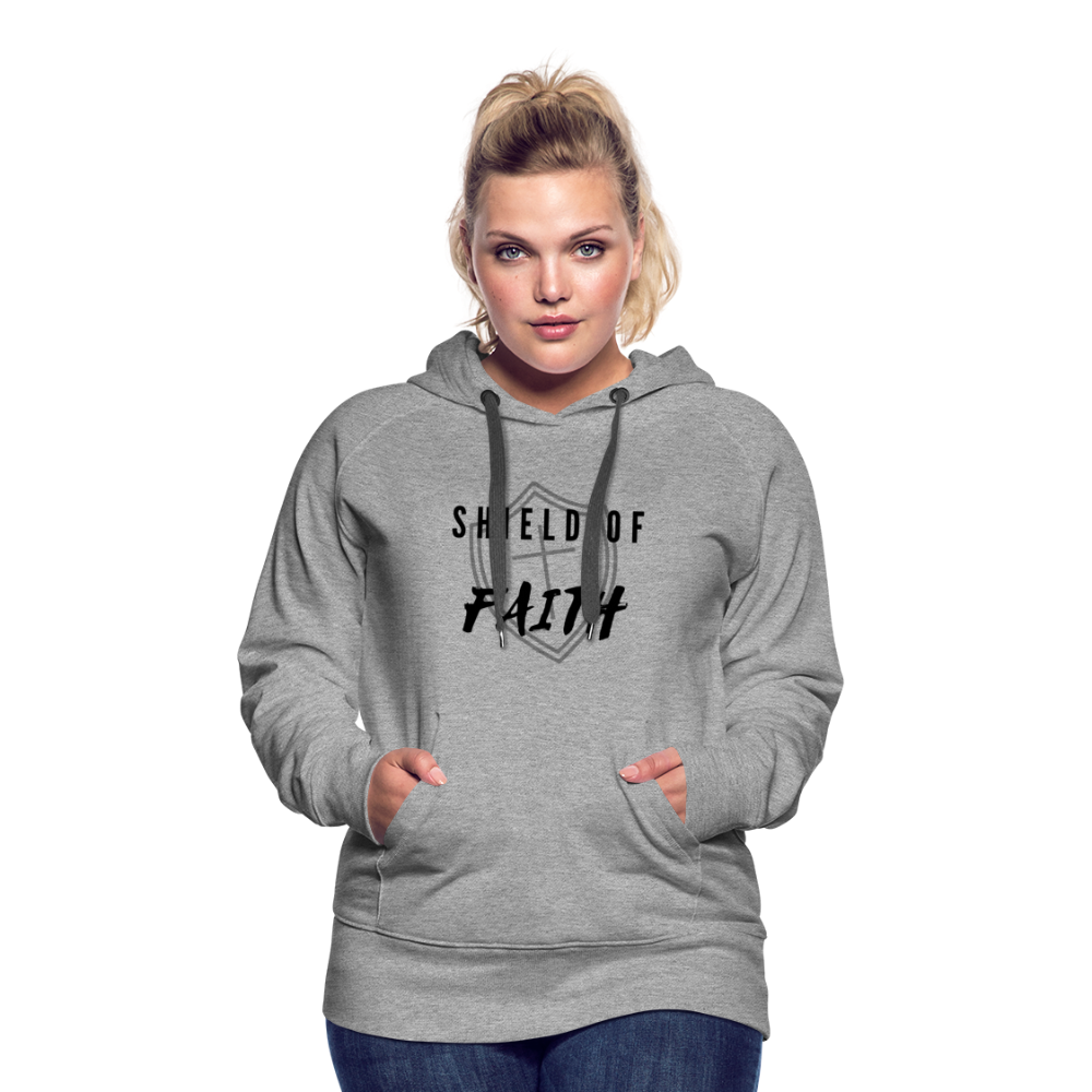Shield of Faith Women’s Premium Hoodie - heather gray
