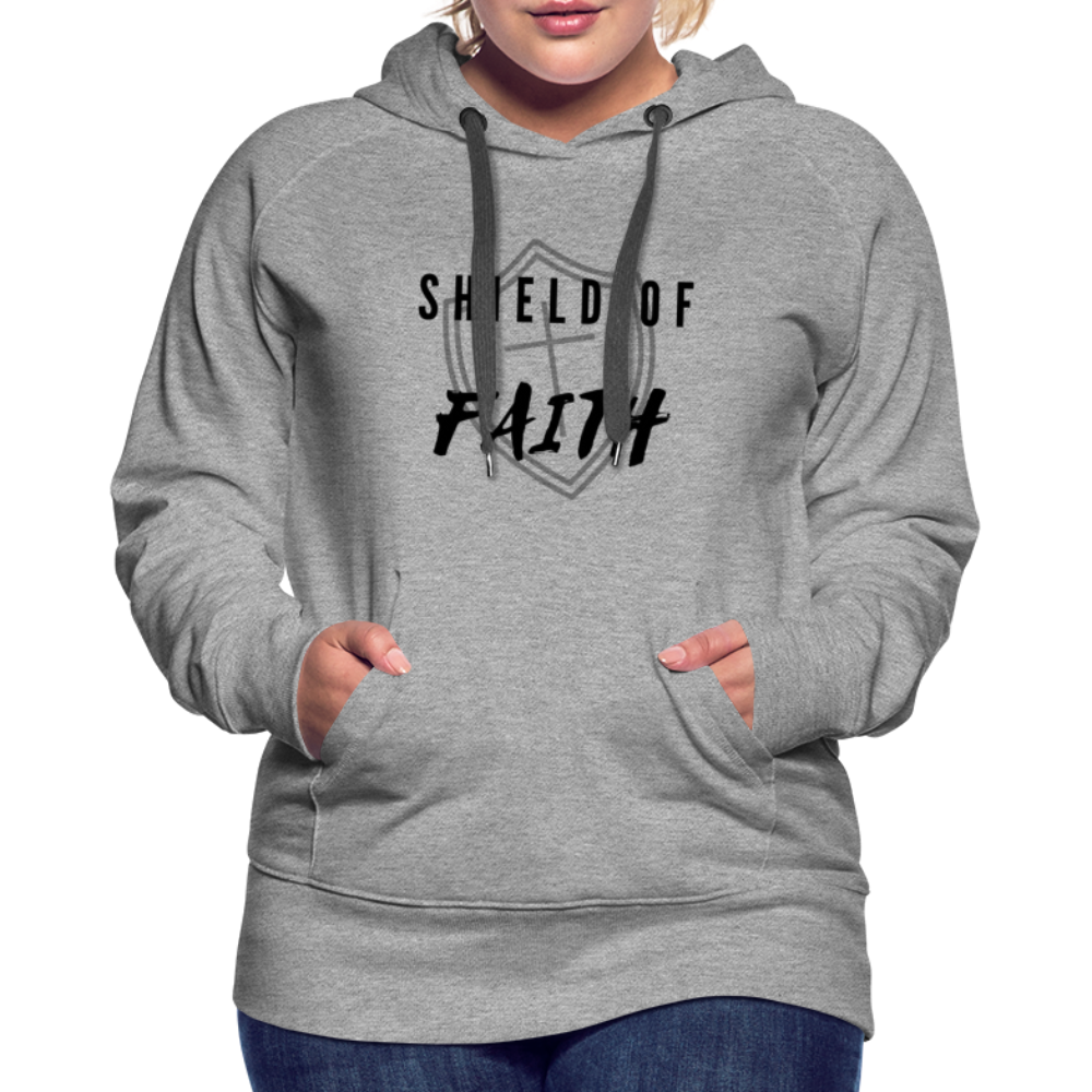 Shield of Faith Women’s Premium Hoodie - heather gray