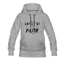 Load image into Gallery viewer, Shield of Faith Women’s Premium Hoodie - heather gray
