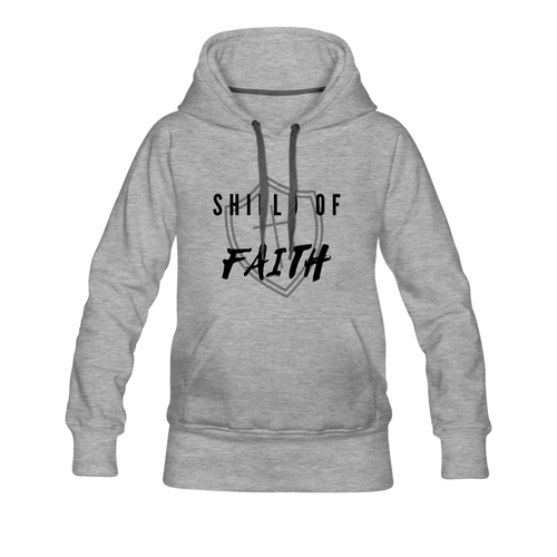 Shield of Faith Women’s Premium Hoodie - heather gray