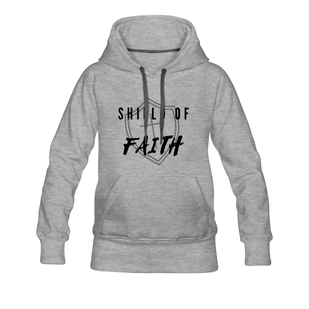 Shield of Faith Women’s Premium Hoodie - heather gray