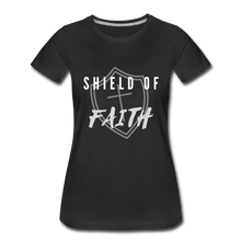 Load image into Gallery viewer, Shield of Faith Women’s Premium T-Shirt - black
