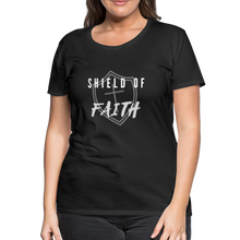 Load image into Gallery viewer, Shield of Faith Women’s Premium T-Shirt - black
