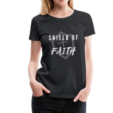 Load image into Gallery viewer, Shield of Faith Women’s Premium T-Shirt - black
