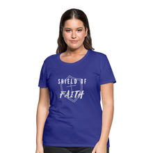 Load image into Gallery viewer, Shield of Faith Women’s Premium T-Shirt - royal blue
