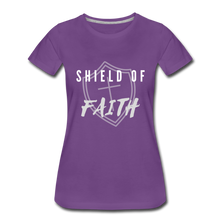 Load image into Gallery viewer, Shield of Faith Women’s Premium T-Shirt - purple
