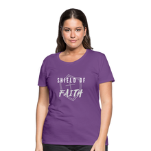 Load image into Gallery viewer, Shield of Faith Women’s Premium T-Shirt - purple
