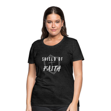 Load image into Gallery viewer, Shield of Faith Women’s Premium T-Shirt - charcoal gray
