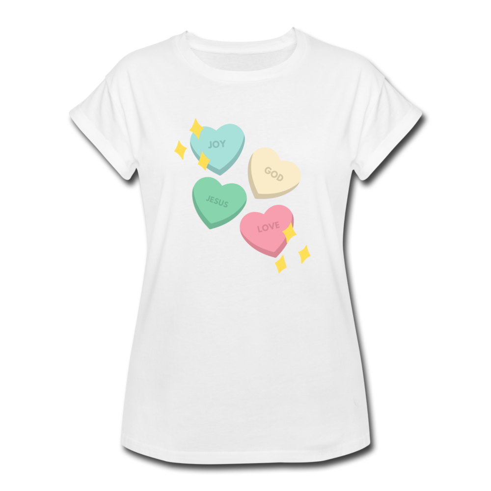 Heart of God Women's Relaxed Fit T-Shirt - white