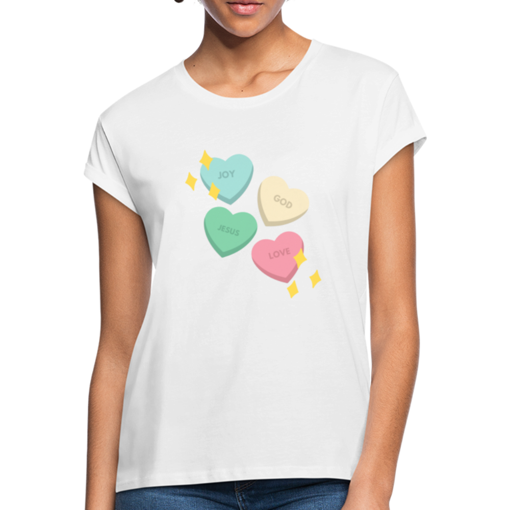 Heart of God Women's Relaxed Fit T-Shirt - white
