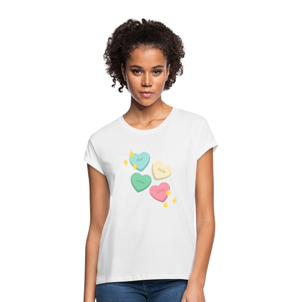 Heart of God Women's Relaxed Fit T-Shirt - white