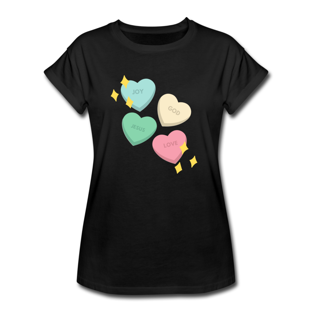 Heart of God Women's Relaxed Fit T-Shirt - black