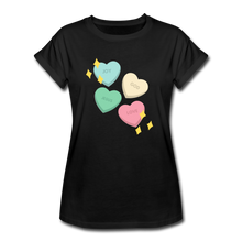 Load image into Gallery viewer, Heart of God Women&#39;s Relaxed Fit T-Shirt - black
