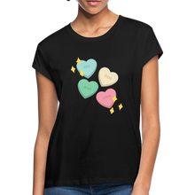 Load image into Gallery viewer, Heart of God Women&#39;s Relaxed Fit T-Shirt - black
