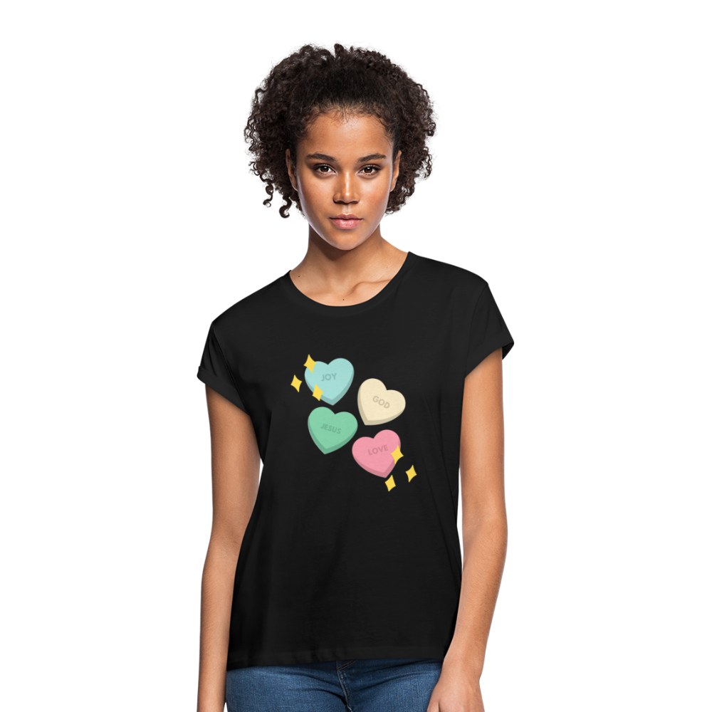 Heart of God Women's Relaxed Fit T-Shirt - black