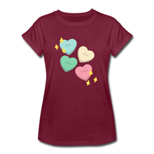 Load image into Gallery viewer, Heart of God Women&#39;s Relaxed Fit T-Shirt - burgundy
