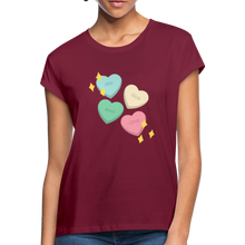 Load image into Gallery viewer, Heart of God Women&#39;s Relaxed Fit T-Shirt - burgundy
