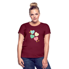 Load image into Gallery viewer, Heart of God Women&#39;s Relaxed Fit T-Shirt - burgundy
