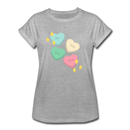 Heart of God Women's Relaxed Fit T-Shirt - heather gray