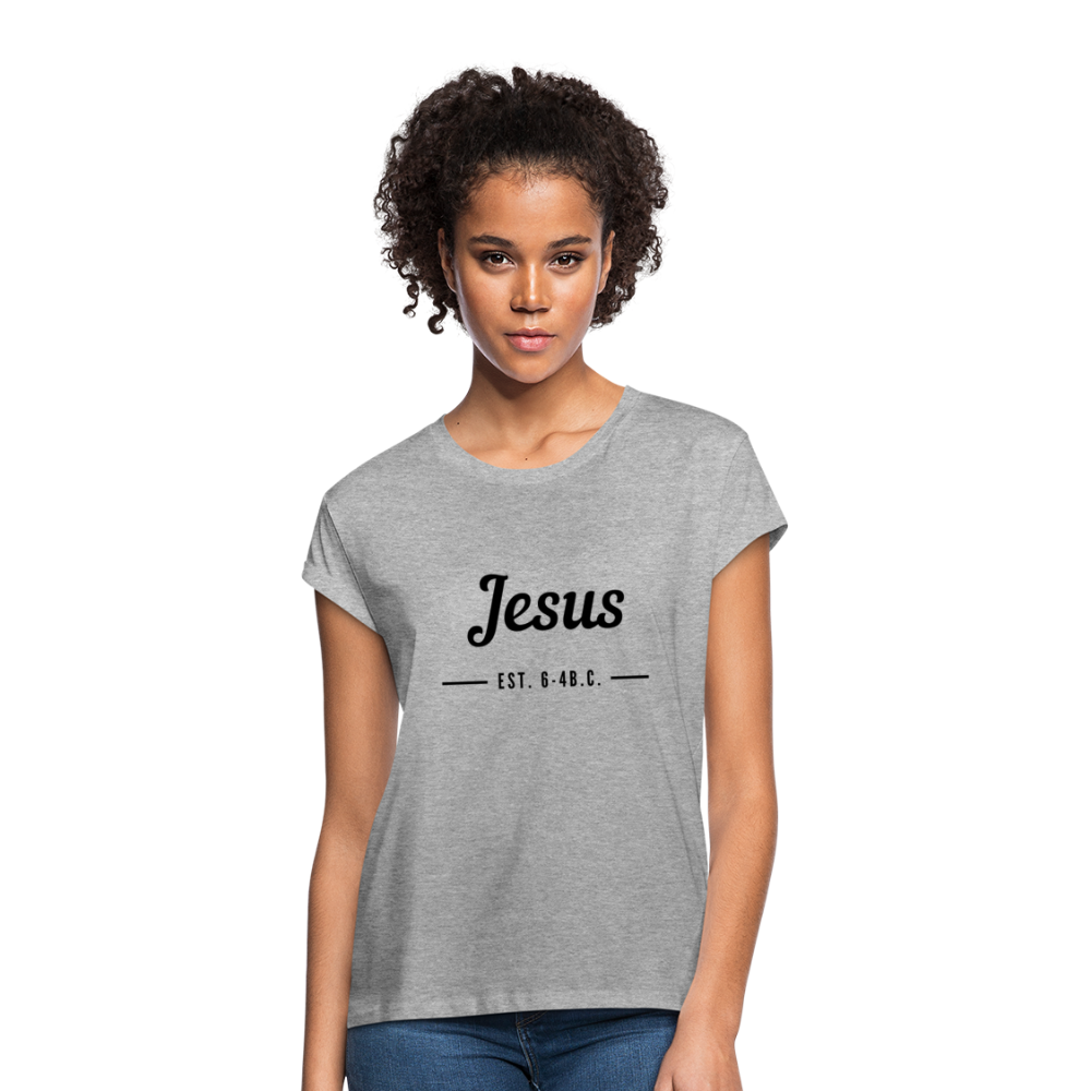 Jesus Est. Women's Relaxed Fit T-Shirt - heather gray