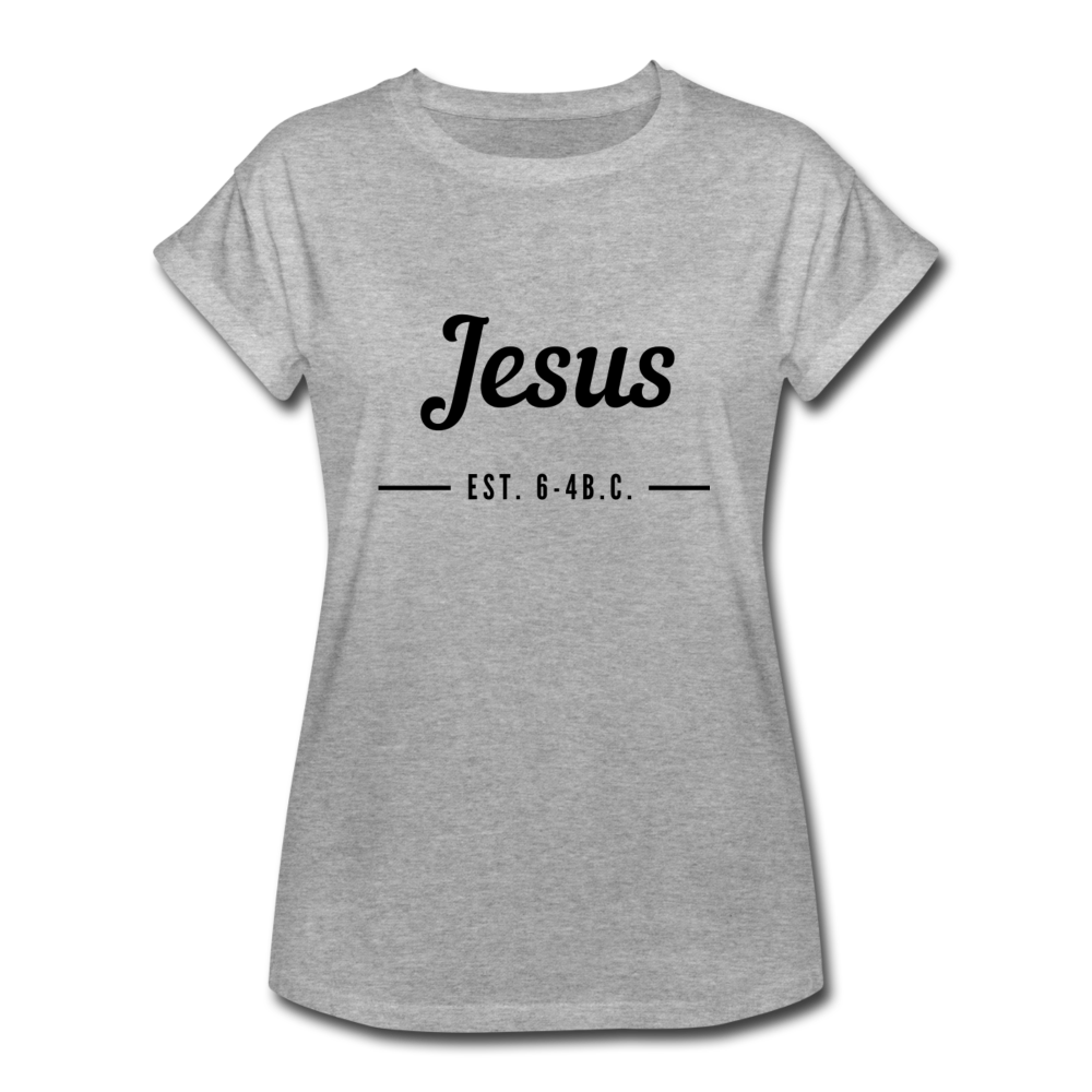 Jesus Est. Women's Relaxed Fit T-Shirt - heather gray