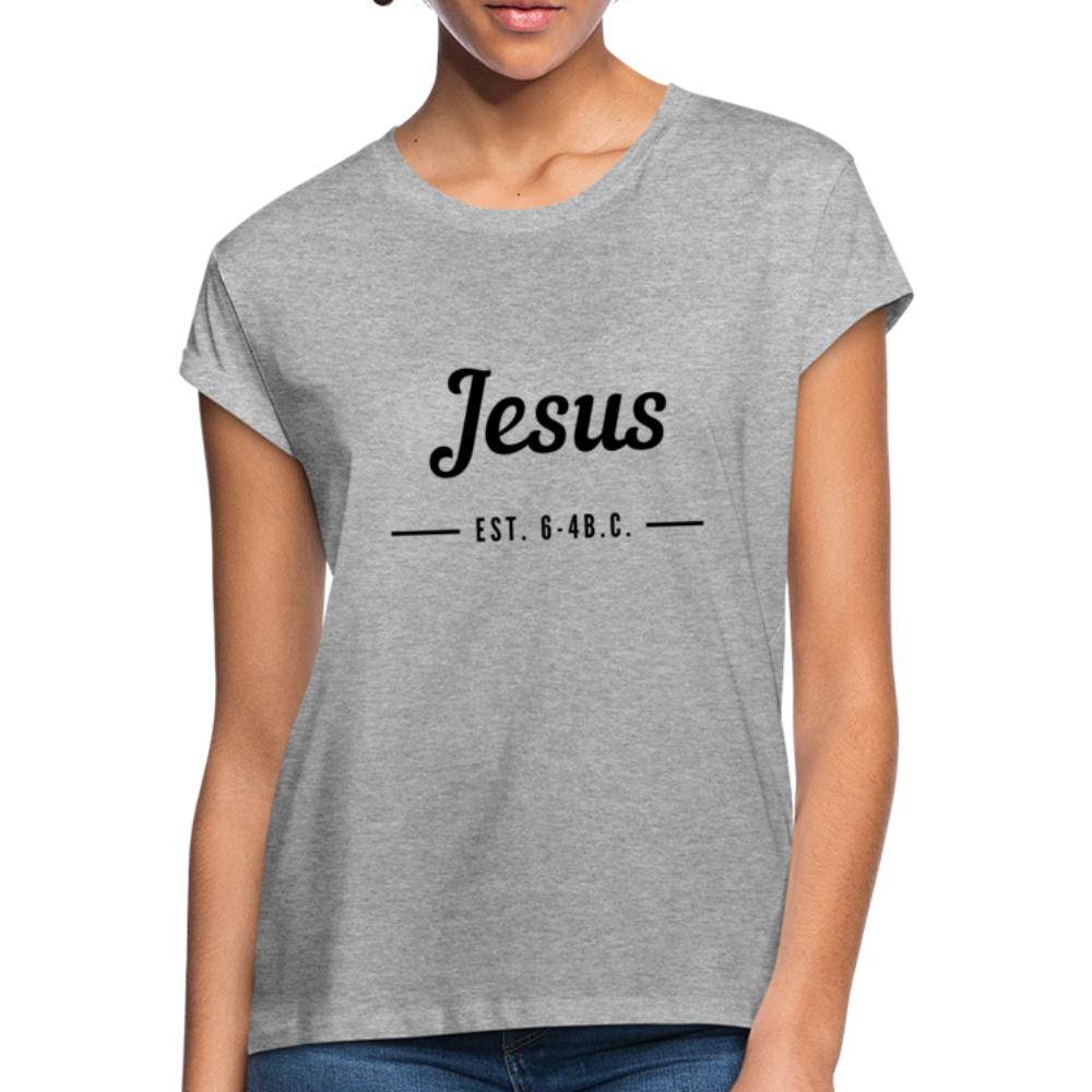 Jesus Est. Women's Relaxed Fit T-Shirt - heather gray