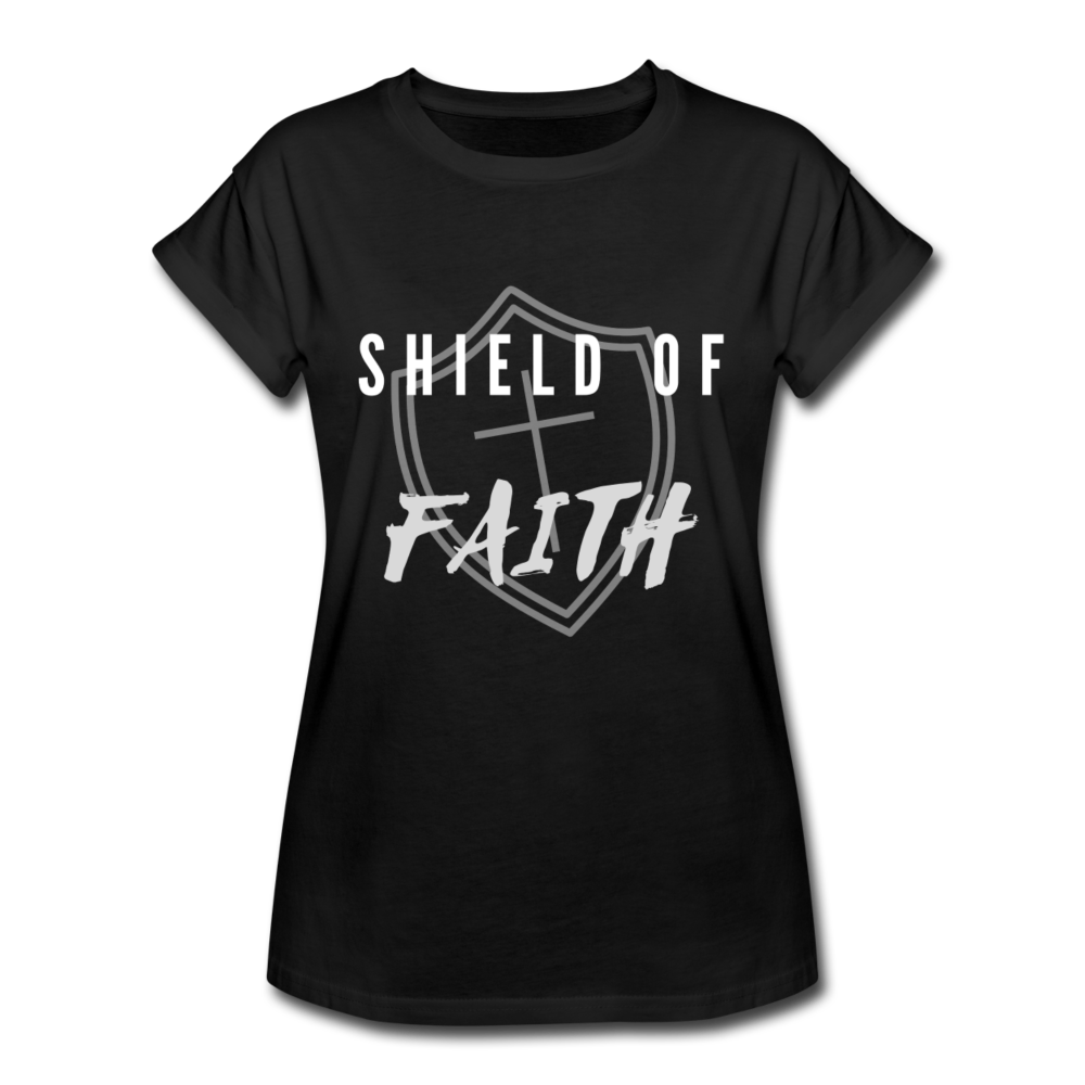 Shield of Faith Women's Relaxed Fit T-Shirt - black