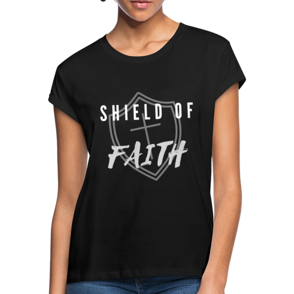 Shield of Faith Women's Relaxed Fit T-Shirt - black