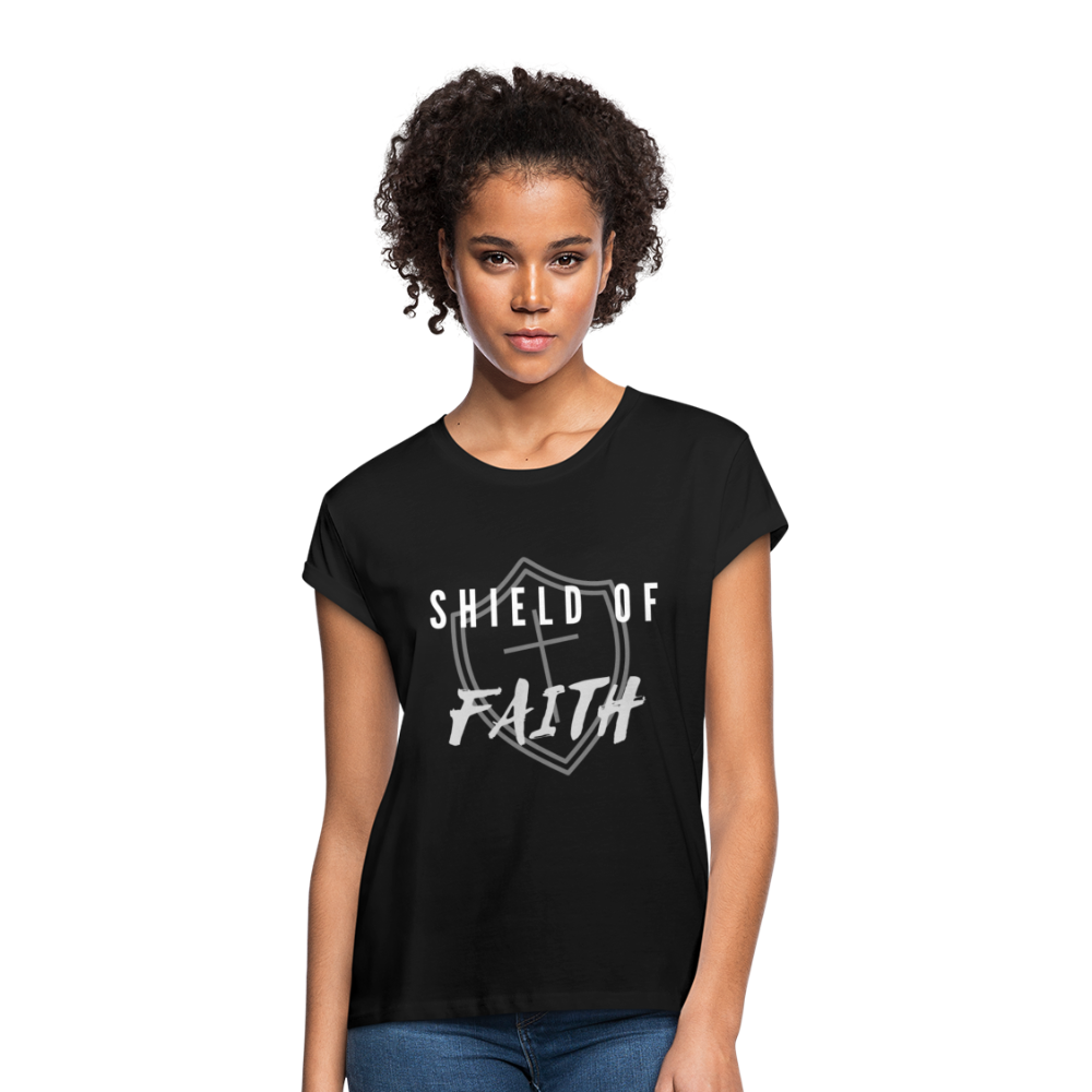 Shield of Faith Women's Relaxed Fit T-Shirt - black