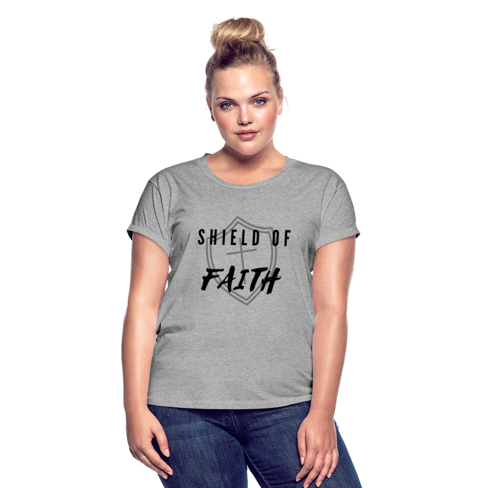 Shield of Faith Women's Relaxed Fit T-Shirt - heather gray
