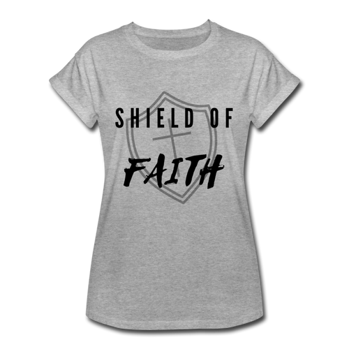 Shield of Faith Women's Relaxed Fit T-Shirt - heather gray