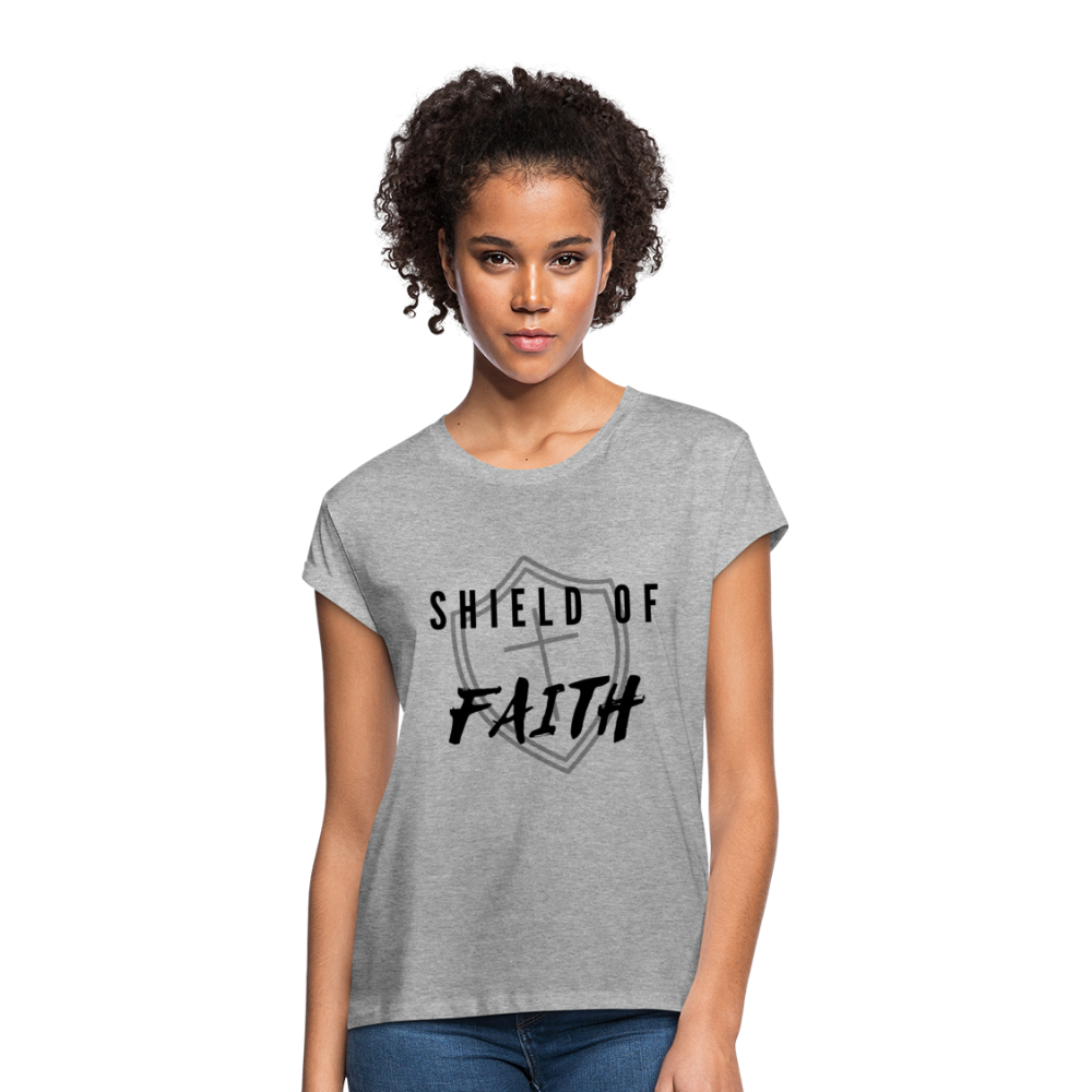 Shield of Faith Women's Relaxed Fit T-Shirt - heather gray