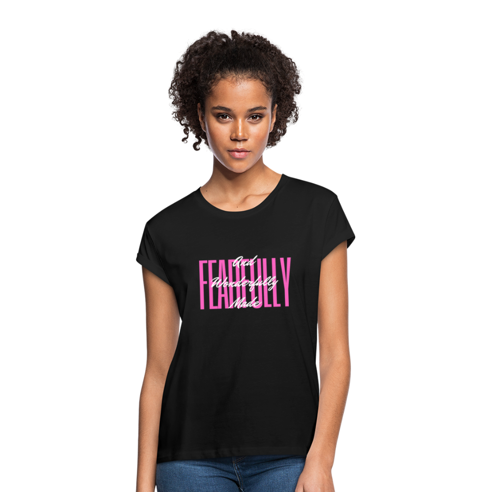 Wonderfully Made Women's Relaxed Fit T-Shirt - black