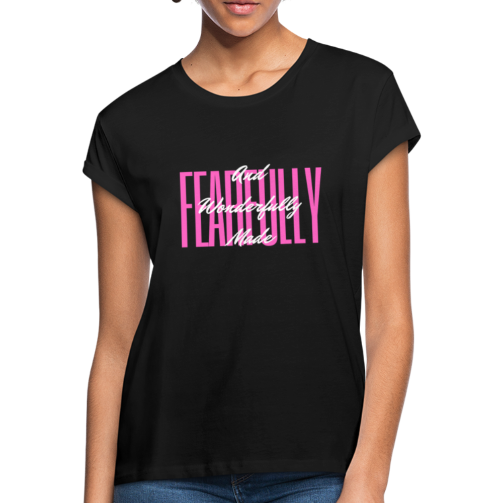 Wonderfully Made Women's Relaxed Fit T-Shirt - black