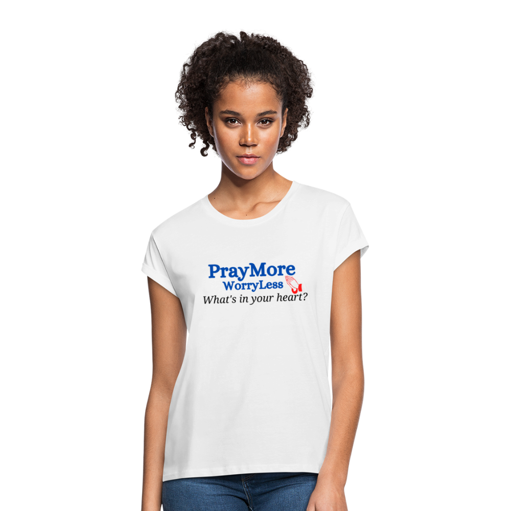 What's In Your Heart? Women's Relaxed Fit T-Shirt - white