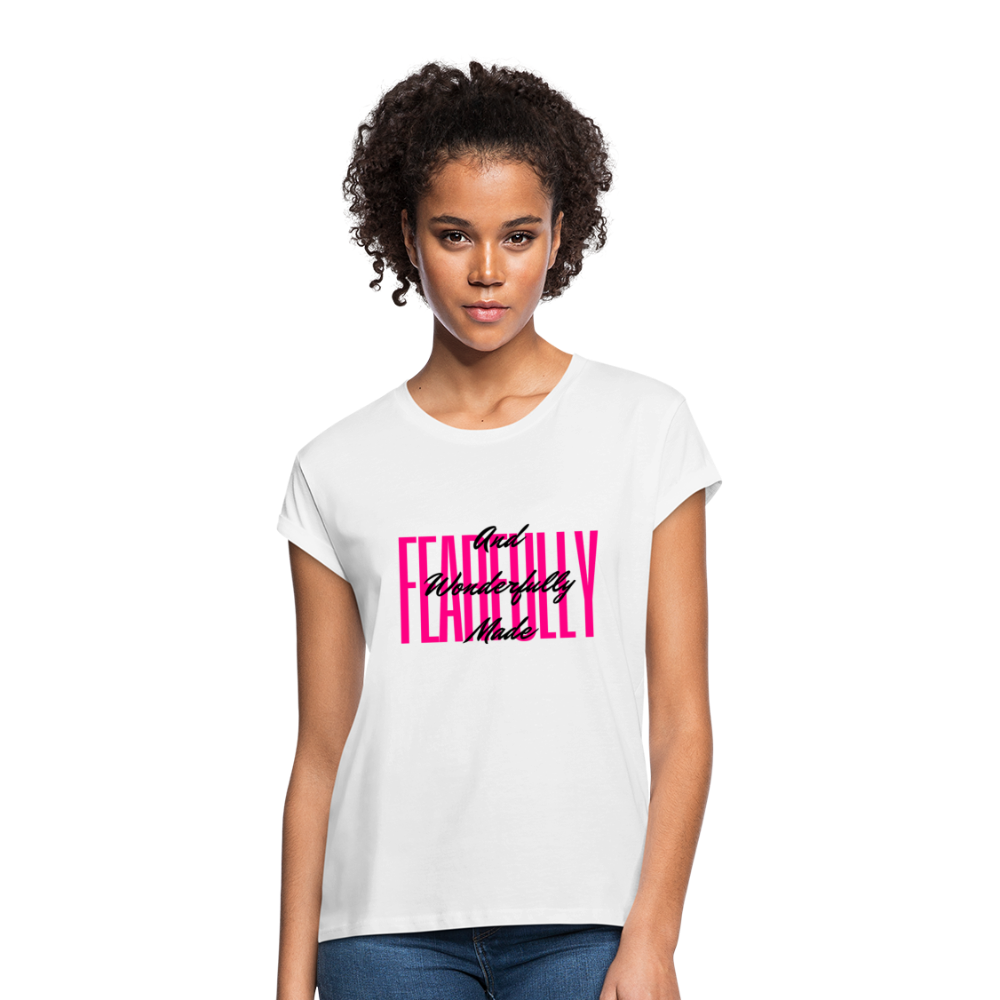 Wonderfully Made Women's Relaxed Fit T-Shirt - white