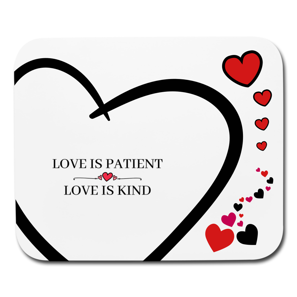 Love is... Mouse pad Horizontal - white