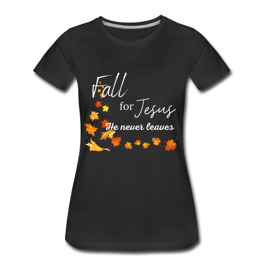 Fall For Jesus Women’s Premium T-Shirt - black