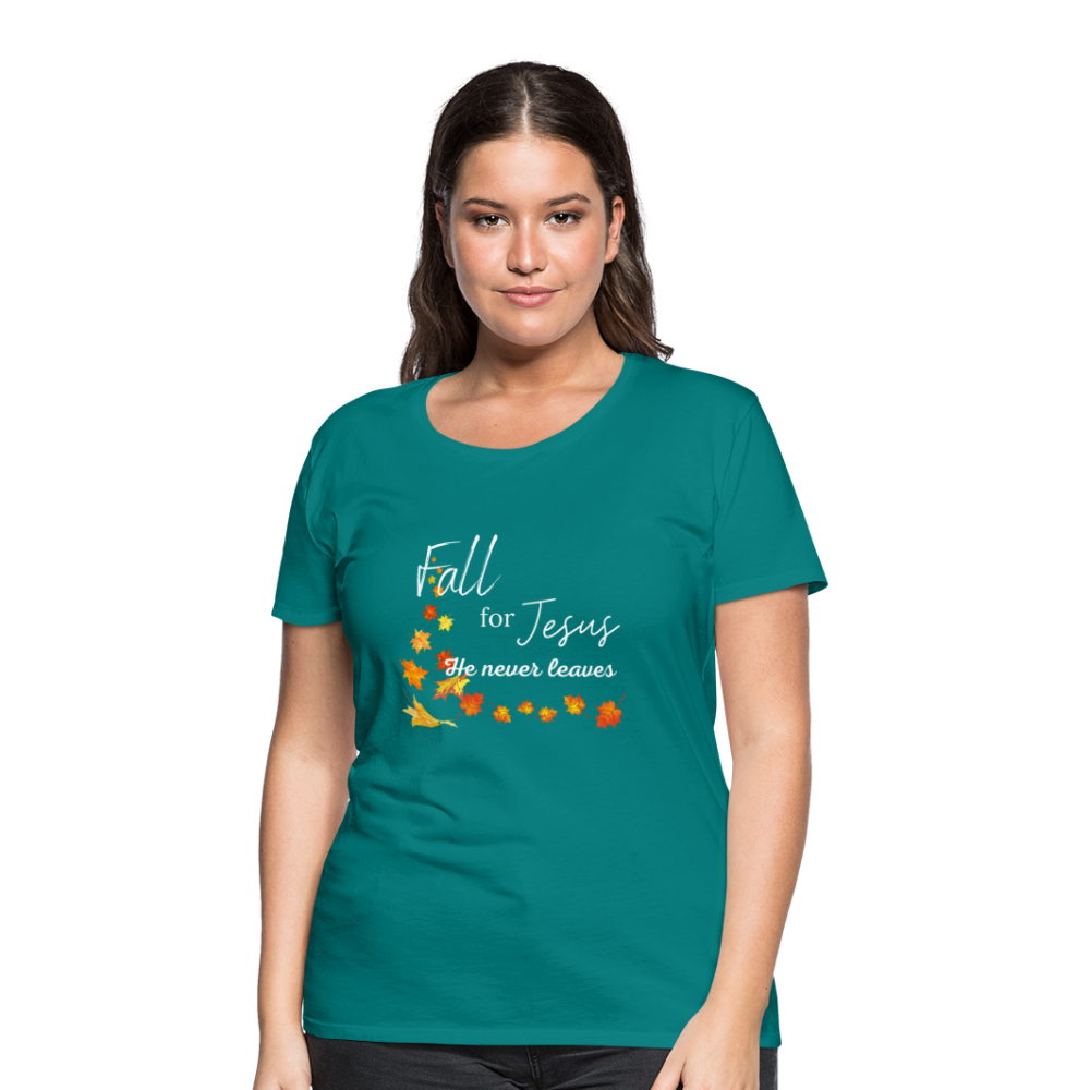 Fall For Jesus Women’s Premium T-Shirt - teal