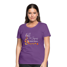 Load image into Gallery viewer, Fall For Jesus Women’s Premium T-Shirt - purple
