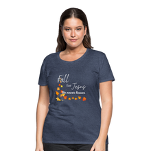 Load image into Gallery viewer, Fall For Jesus Women’s Premium T-Shirt - heather blue
