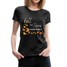 Load image into Gallery viewer, Fall For Jesus Women’s Premium T-Shirt - charcoal gray
