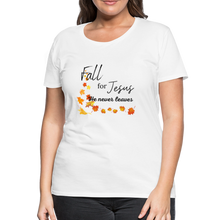 Load image into Gallery viewer, Fall For Jesus Women’s Premium T-Shirt - white
