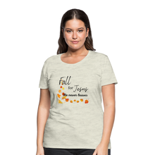 Load image into Gallery viewer, Fall For Jesus Women’s Premium T-Shirt - heather oatmeal
