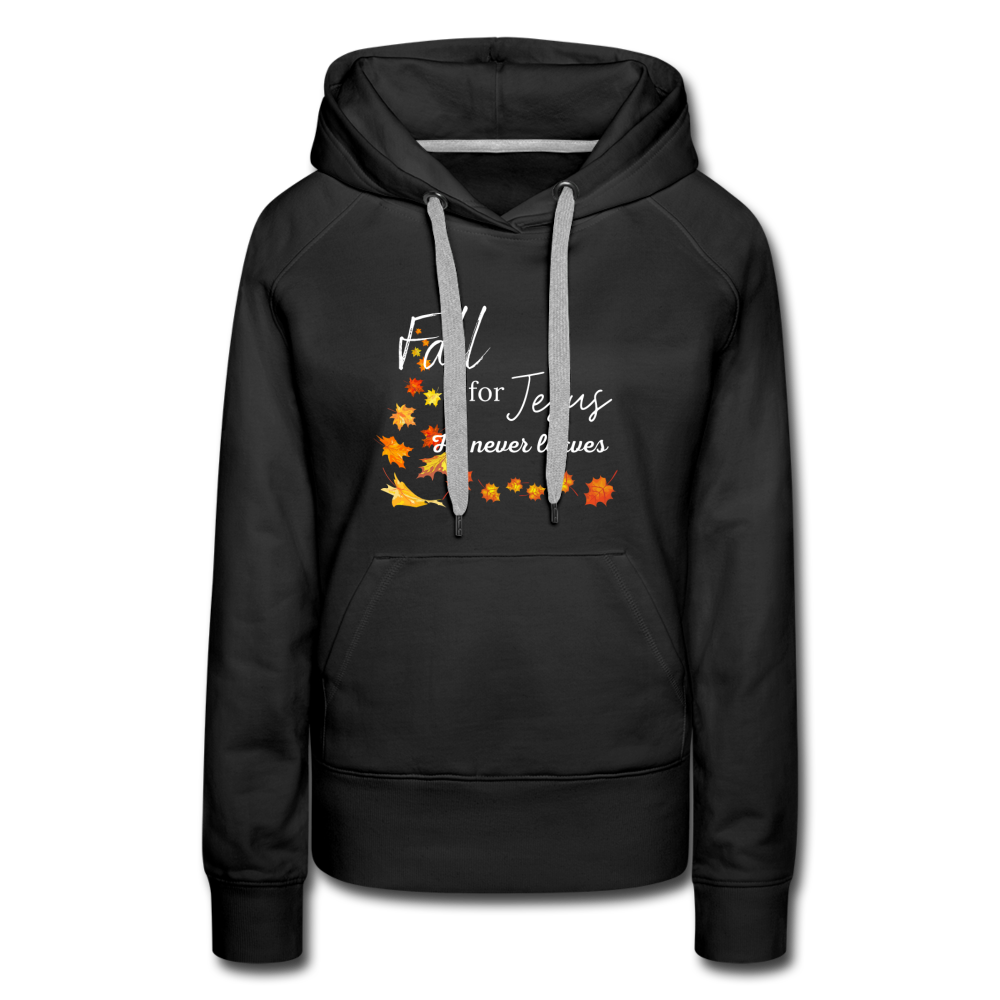Fall For Jesus Women’s Premium Hoodie - black