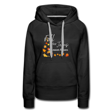 Load image into Gallery viewer, Fall For Jesus Women’s Premium Hoodie - black
